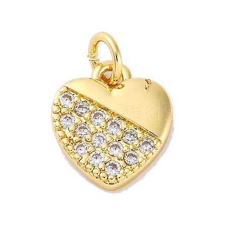 Brass Micro Pave Cubic Zirconia Pendants KK-S510-49G-03-1