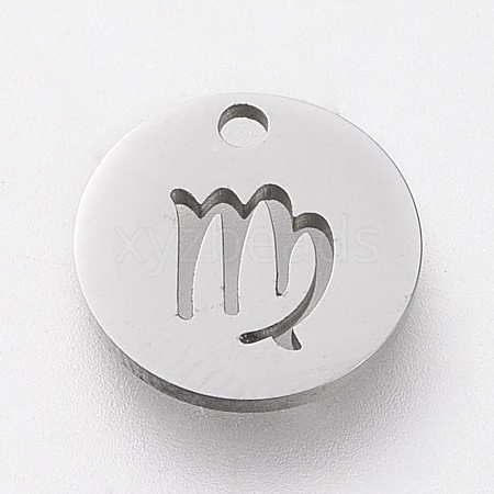 Non-Tarnish 304 Stainless Steel Charms STAS-F246-01L-1