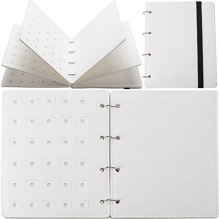 4 Pages Felt Shoe Charms Collection Binder Book AJEW-WH0513-04A-1