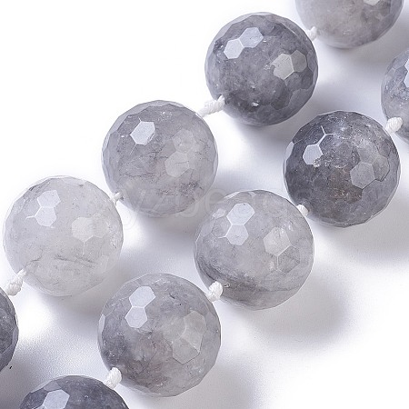 Natural Cloudy Quartz Beads Strands G-E524-08-25mm-1