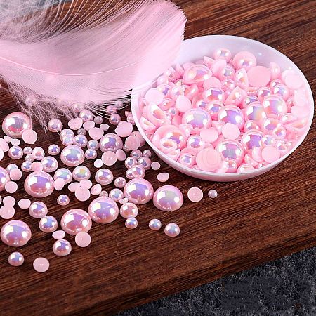 Pearlized ABS Cabochons KY-WH0030-43B-02-1