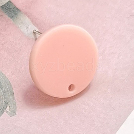 Resin Stud Earring Findings LS-EJEW-CJC0001-14C-1