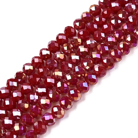 Electroplate Glass Beads Strands LS-EGLA-A044-P3mm-B02-1