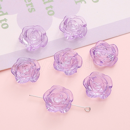 24Pcs Transparent Acrylic Beads PW-WGFEF54-03-1