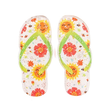 Slipper Theme Acrylic Pendants MACR-U003-02D-1