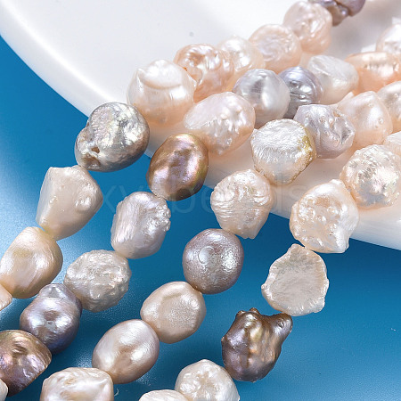 Natural Keshi Pearl Beads Strands PEAR-S020-C01-1