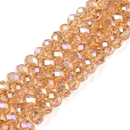 Electroplate Glass Beads Strands LS-EGLA-A044-T6mm-B23-1