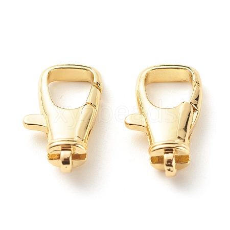 Eco-Friendly Brass Lobster Claw Clasps KK-G405-06G-RS-1