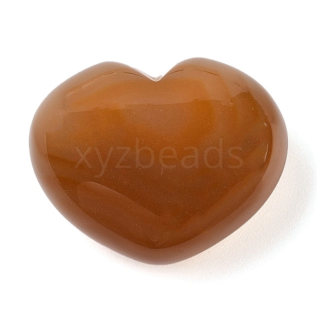 Natural Agate Love Heart Stone G-I367-03D-1