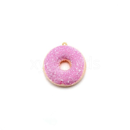 PU Imitation Doughnut Pendant Decorations FIND-WH0094-68D-1