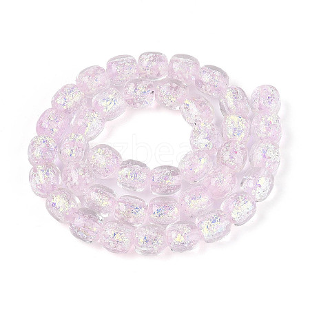 Handmade Foil Lampwork Beads Strands FOIL-T008-01G-1