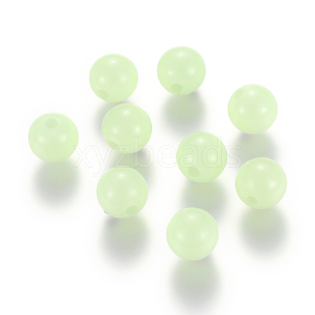 Luminous Acrylic Round Beads X-LACR-R002-6mm-01-1