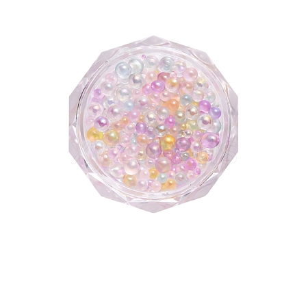 AB Color Plated 3D Nail Art Glass Mini Ball Beads MRMJ-T063-339B-1