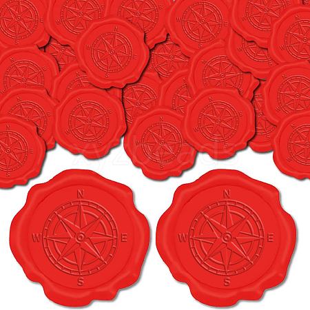 CRASPIRE 100pcs Adhesive Wax Seal Stickers DIY-CP0009-71E-1