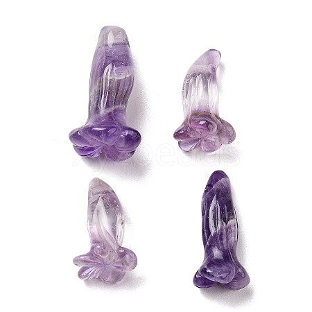 Natural Amethyst Pendants G-K383-01B-1