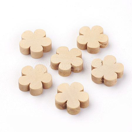 Unfinished Maple Wood Beads WOOD-S037-070-1