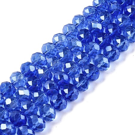 Electroplate Glass Beads Strands EGLA-A044-T8mm-A31-1