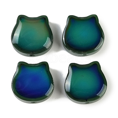 Two Tone Crackle Glass Beads GLAA-Z007-12D-1