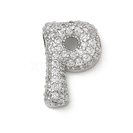 Brass Micro Pave Cubic Zirconia Pendants KK-A300-02P-P-1