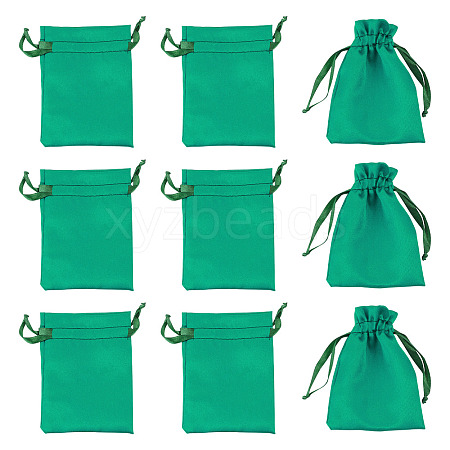 10Pcs Brocade Good Luck Fortune Drawstring Gift Blessing Bags PAAG-TADJ0001-01D-1