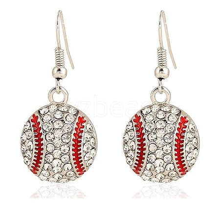 Alloy Enamel Dangle Earrings FS-WG4E48D-03-1