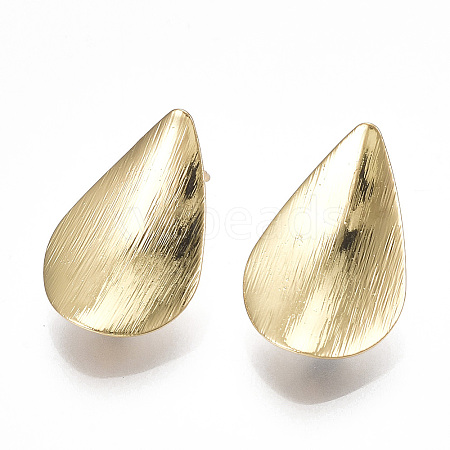 Brass Stud Earring Findings X-KK-S348-353-1