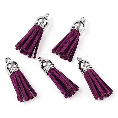 Faux Suede Tassel Pendant Decorations X-FIND-T002-A05-1