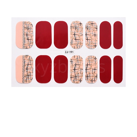 Full Wraps Nail Polish Stickers MRMJ-T078-ZJ191-1