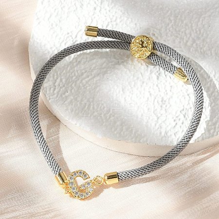 Adjustable Nylon Cord Bracelets BJEW-C096-01G-07-1