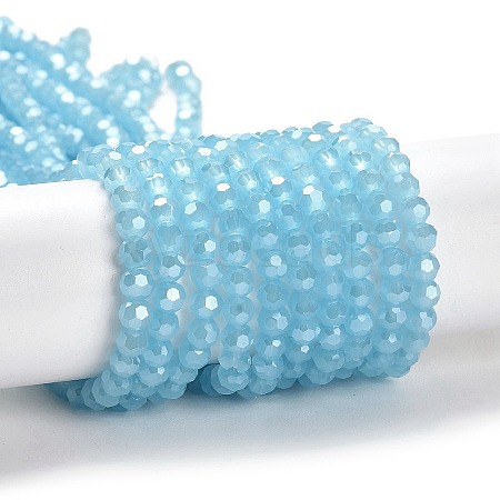 Electroplate Glass Beads Strands EGLA-A035-J4mm-A04-1