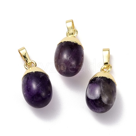 Natural Amethyst Pendants G-F712-03D-G-1