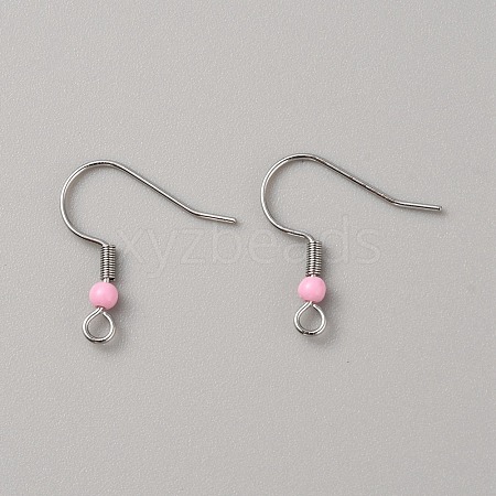 304 Stainless Steel Earring Hooks LS-STAS-WH0027-64P-12-1