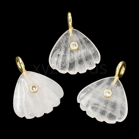 Natural Quartz Crystal Carved Pendants G-C282-05E-1