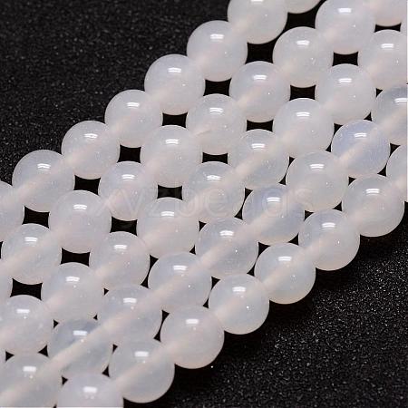 Natural Agate Bead Strands G-G880-03-8mm-1