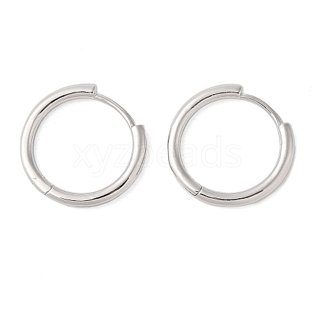 Brass Hoop Earring EJEW-Q385-01A-P-1