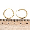 Brass Textured Hoop Earrings EJEW-F378-03C-G-5
