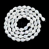 Opaque Solid Color Electroplate Glass Beads Strands EGLA-N013-P10mm-B02-2