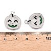 Halloween Theme Rack Plating Luminous Alloy Enamel Pendants ENAM-N056-229P-5