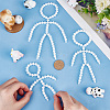   6Pcs 3 Style Plastic Action Figure Movable Skeleton FIND-PH0008-72-3