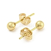 Brass Ear Studs EJEW-P261-01A-G-2