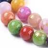 Natural Jade Beads Strands G-F670-A16-6mm-3