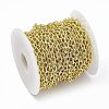 Handmade Brass Textured Cable Chains CHC-F015-23G-4