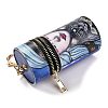 PU Imitation Leather Lipstick Pouch Holder Pendant Keychain KEYC-E039-01KCG-01-3