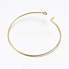 Brass Hoop Earring Findings KK-K225-37-C-2
