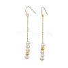 Natural Pearl Dangle Earrings EJEW-P286-42G-1