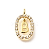 Brass Micro Pave Cubic Zirconia Pendants ZIRC-P123-01G-B01-1