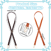 WADORN 2Pcs 2 Colors PU Imitation Leather Adjustable Bag Straps DIY-WR0003-13B-2