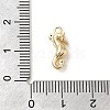 Marine Animal Theme Golden Brass Micro Pave Clear Cubic Zirconia Pendants KK-U031-01G-02-3