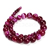 Natural Banded Agate Graduated Beads Strands G-P589-A01-01I-3