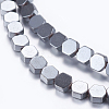 Non-magnetic Synthetic Hematite Beads G-P338-01A-4x4mm-1